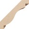 Ekena Millwork 5-inch W x 8-inch D x 8-inch H Copenhagen Rough Cedar Woodgrain TimberThane Knee Brace, Primed BRCUR05X08X08CHGRCPR - alternate 6